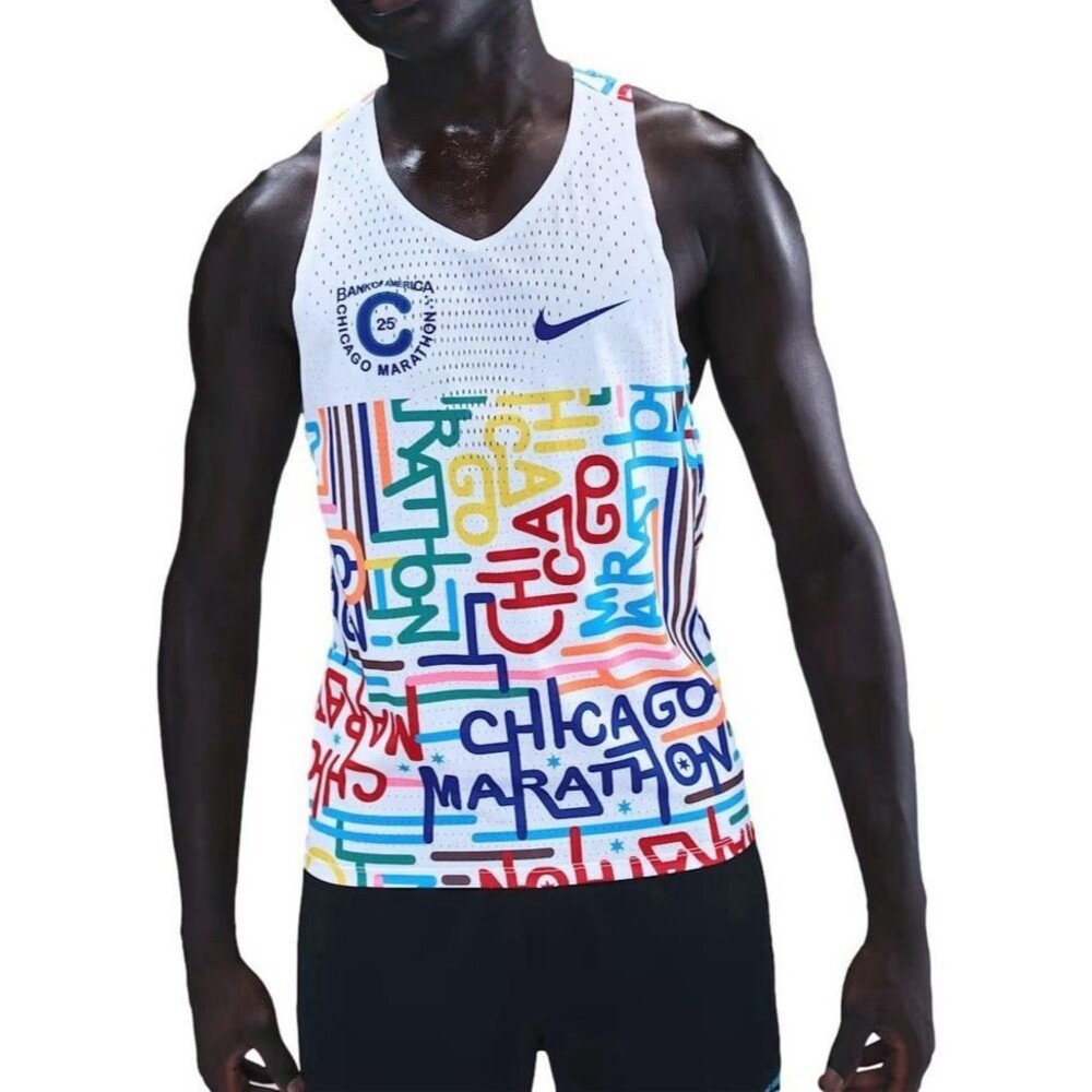 Nike Dri-FIT ADV Chicago Marathon 2025 AeroSwift Singlet Running Tank Men’ L NWT